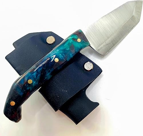 Miniatura 4 de Handmade Mini Hunting Knife Made In USA Custom EDC Tanto Resin Handle Knife Bush Knife Austin Blades