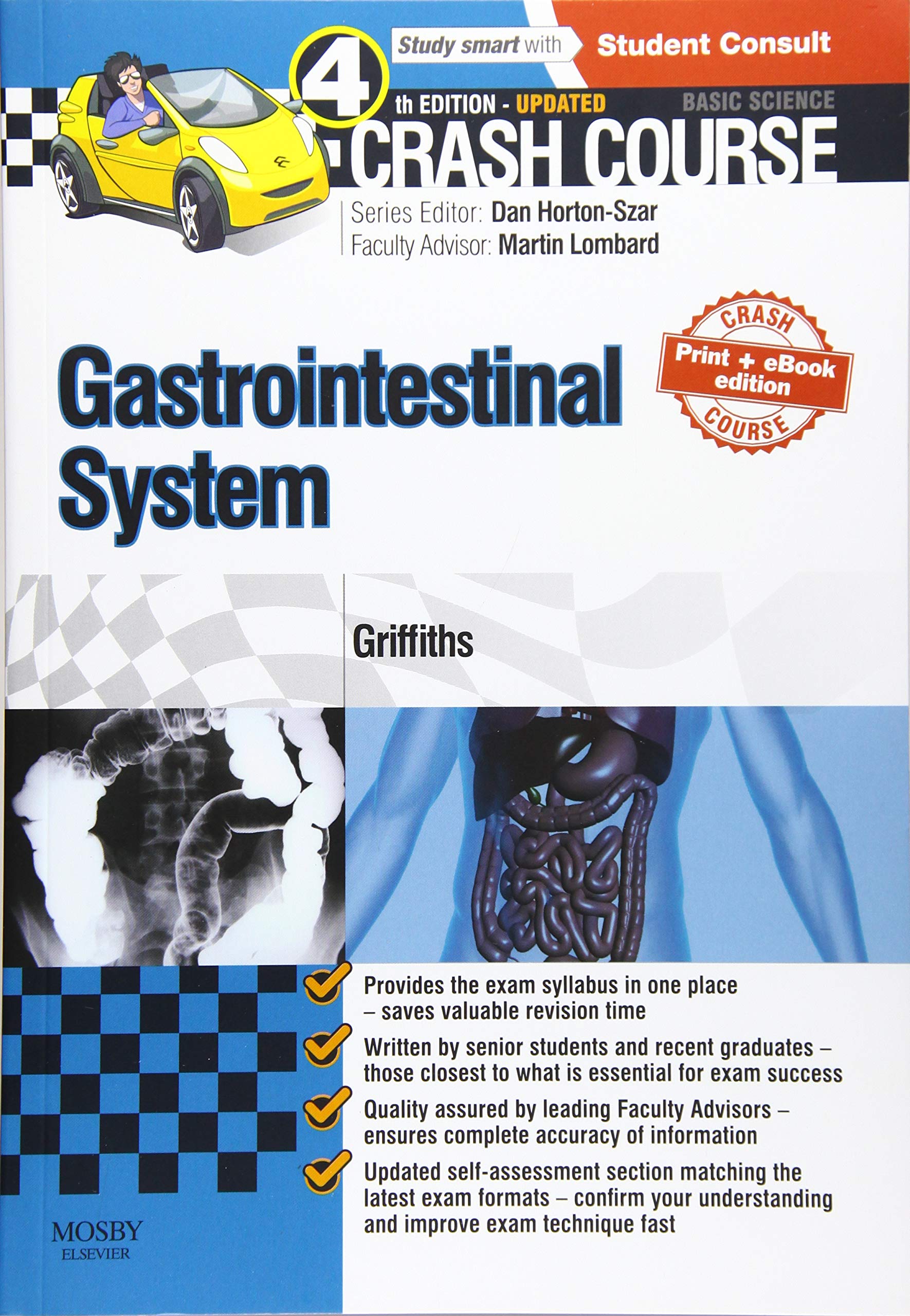 Crash Course Gastrointestinal System Updated Print + eBook edition
