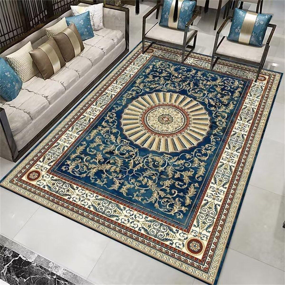 Tapis d'entrée rétro et tapis de maison facile d'entretien 160x230