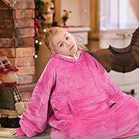 Vista 54 de Catalonia Blanket Hoodie for Kids, Oversized Wearable Sherpa Sweatshirt Pullover for Teens Youth, Gift Idea