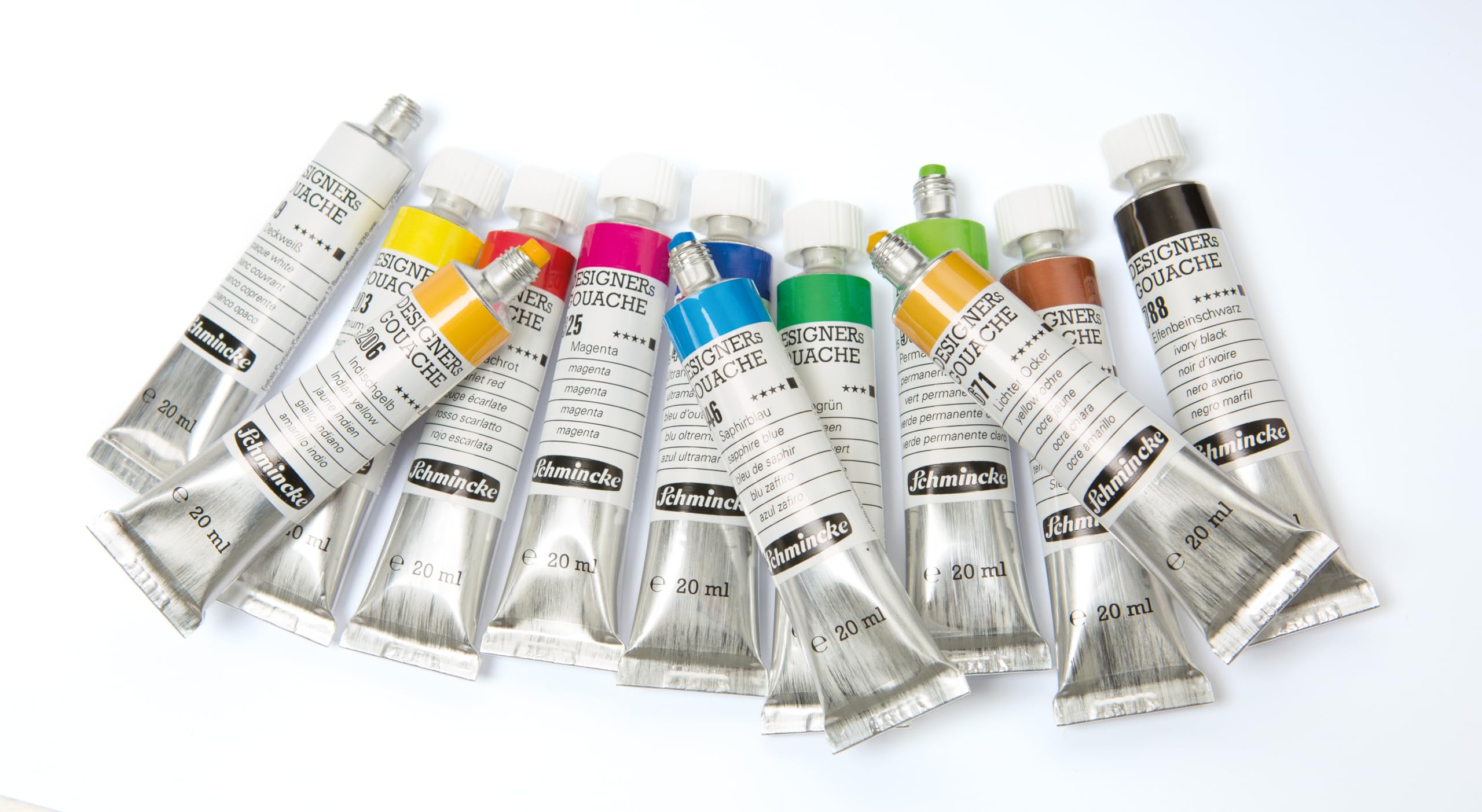Schmincke : Designers Gouache : 20ml : Indian Yellow, Indischgelb - Image 3