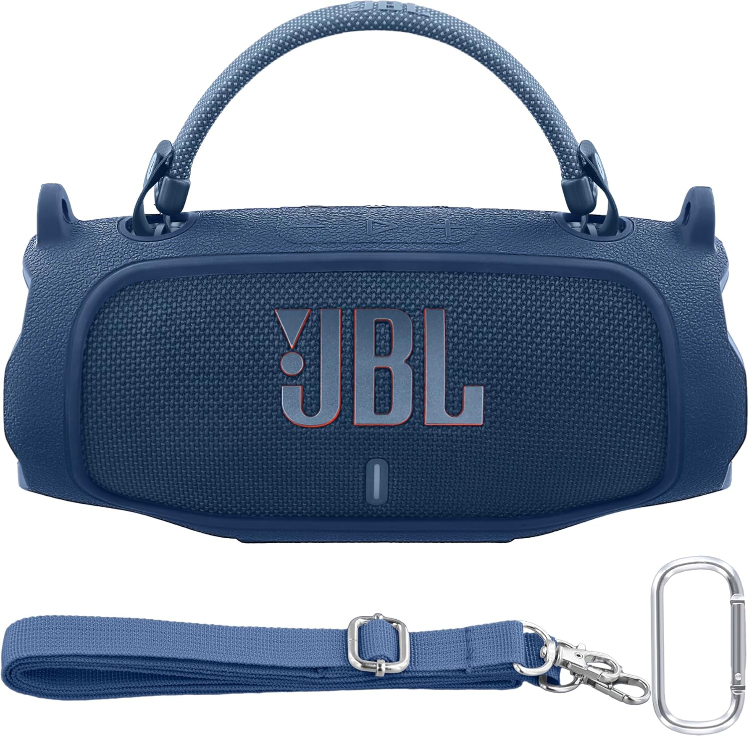 Baval Silicone Case Compatible with JBL Charge 6 Portable Bluetooth Speaker(Blue Cover)
