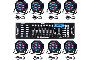 CO-Z LED Stage Lights Set: Illuminate Your Events with Dazzling RGB Effects