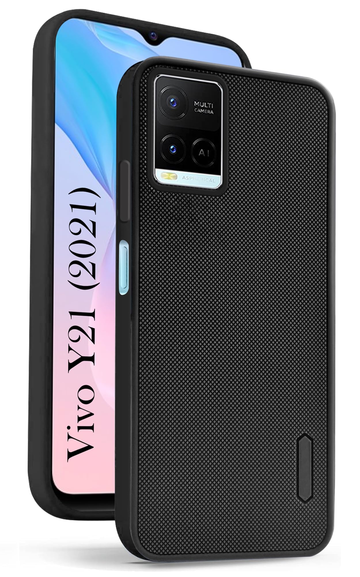 Jkobi Back Cover Case for Vivo Y21 2021 (Textured Grip Design | Camera Protection | Slim and Light Weight | Soft Touch and Feel | Black) (B0D11LMRR3) Amazon Price History, Amazon Price Tracker