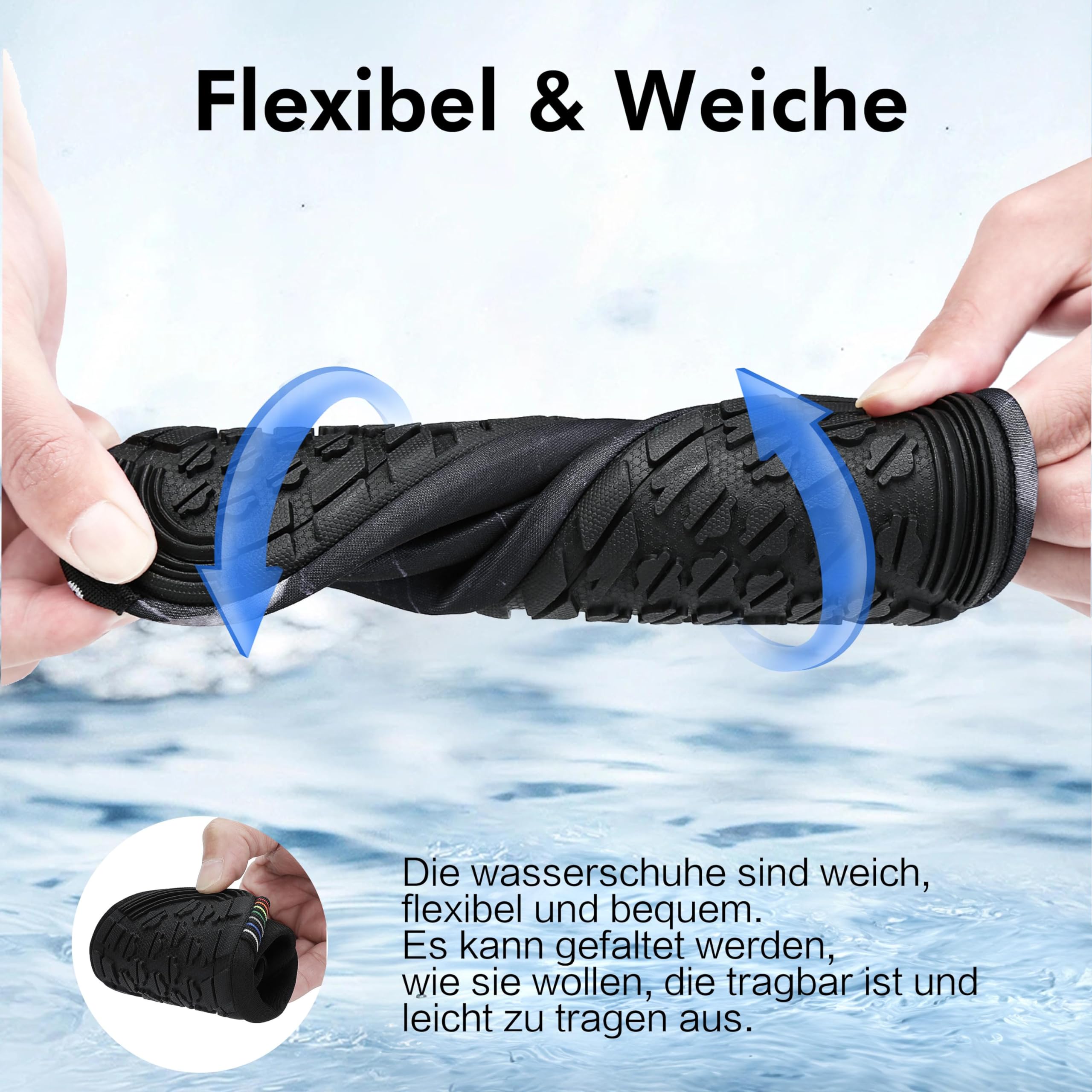 SAGUARO Scarpe da Scoglio Donna Uomo da Immersione Scarpette da Surf Water Shoes Barefoot per Bagno Spiaggia Mare Snorkel Yoga
