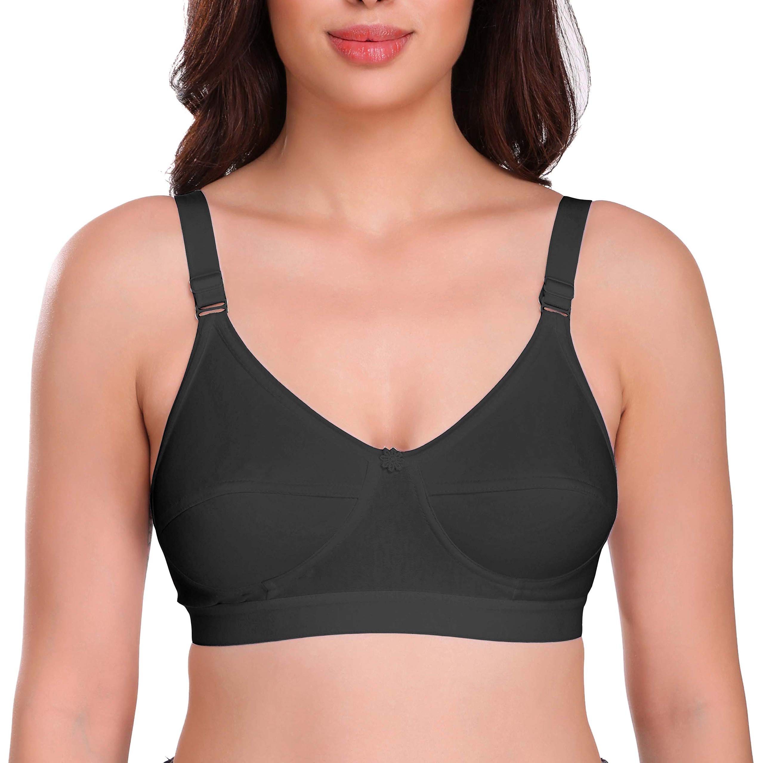 eve's beauty Women's Cotton Non-Padded Wire Free Regular Bra-picture-0