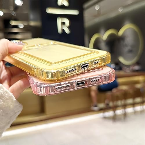 Miniatura 5 de ADCOOG Funda compatible con iPhone 13 Pro, funda protectora transparente con ranura para tarjetas, ajuste delgado, de poliuretano termoplástico