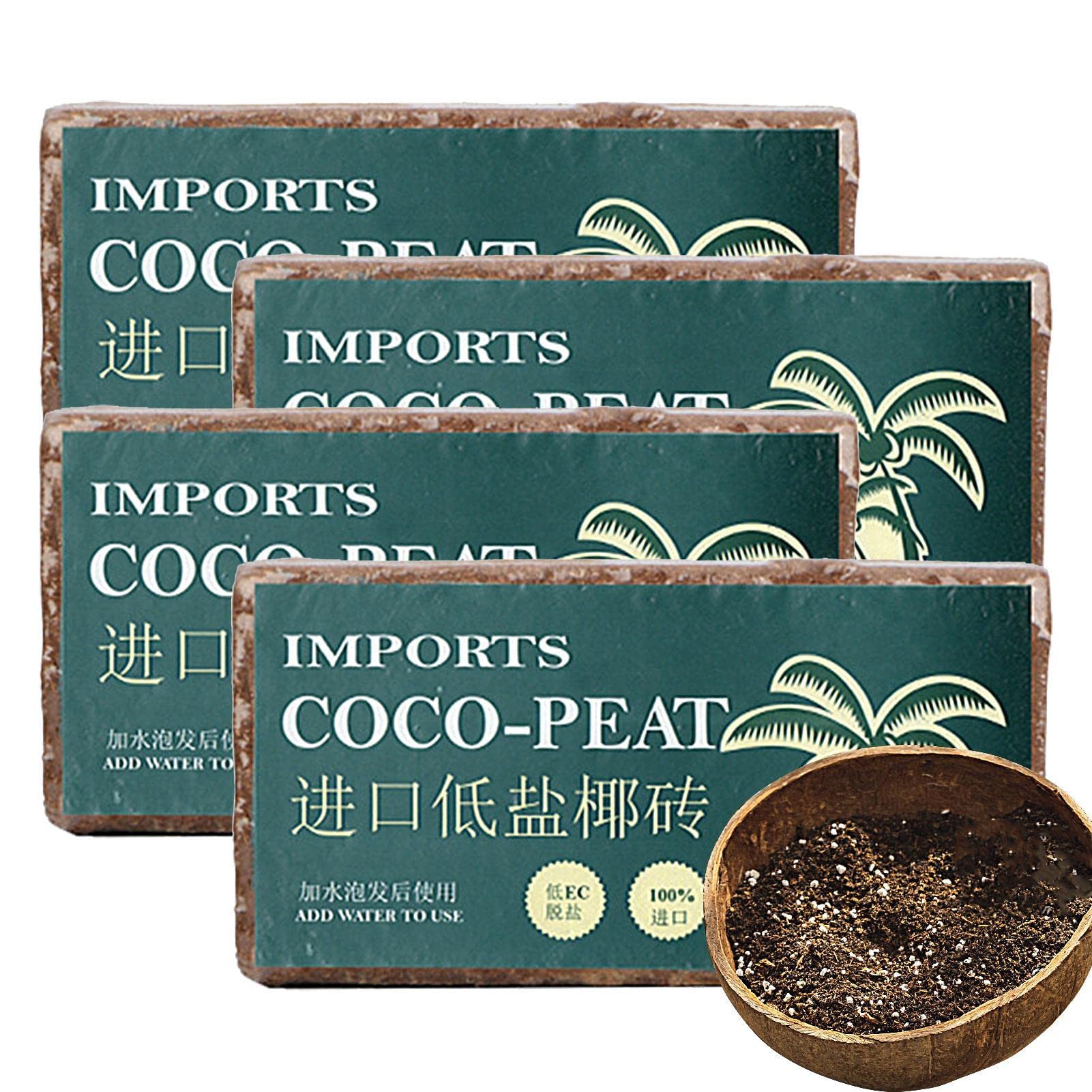 Coco Brick,Compressed Coconut Coir For Gardening - High Expansion Coco Fiber For, Flowers, Coco Coir Fiber Coconut Husk For Potting Soil Substrate,