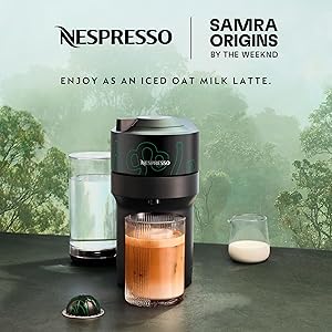 Nespresso Vertuo Pop+ Coffee and Espresso Maker by Breville, Samra Origins by The Weeknd Metad Green
