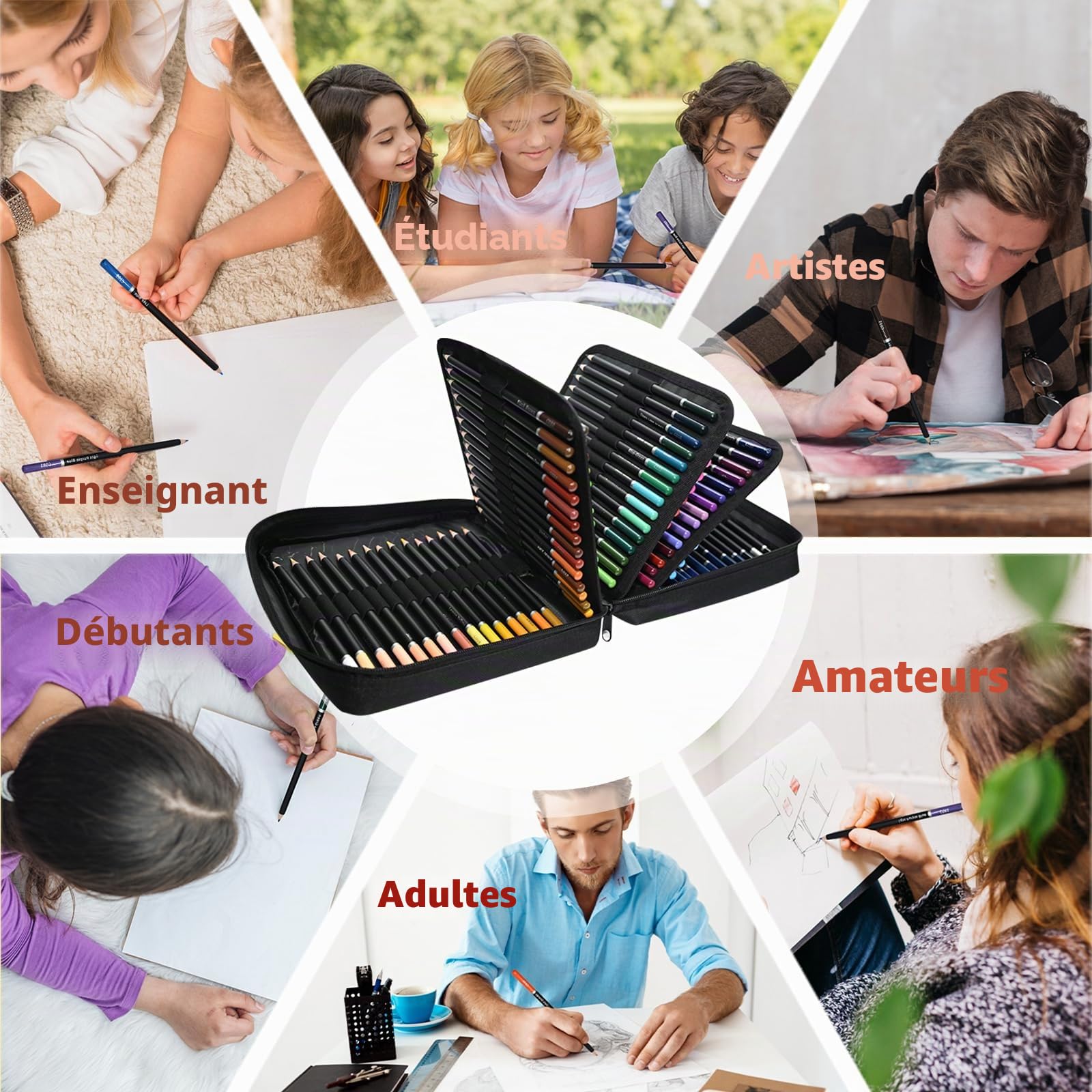 120 crayons de couleur pour adultes Livres de coloriage