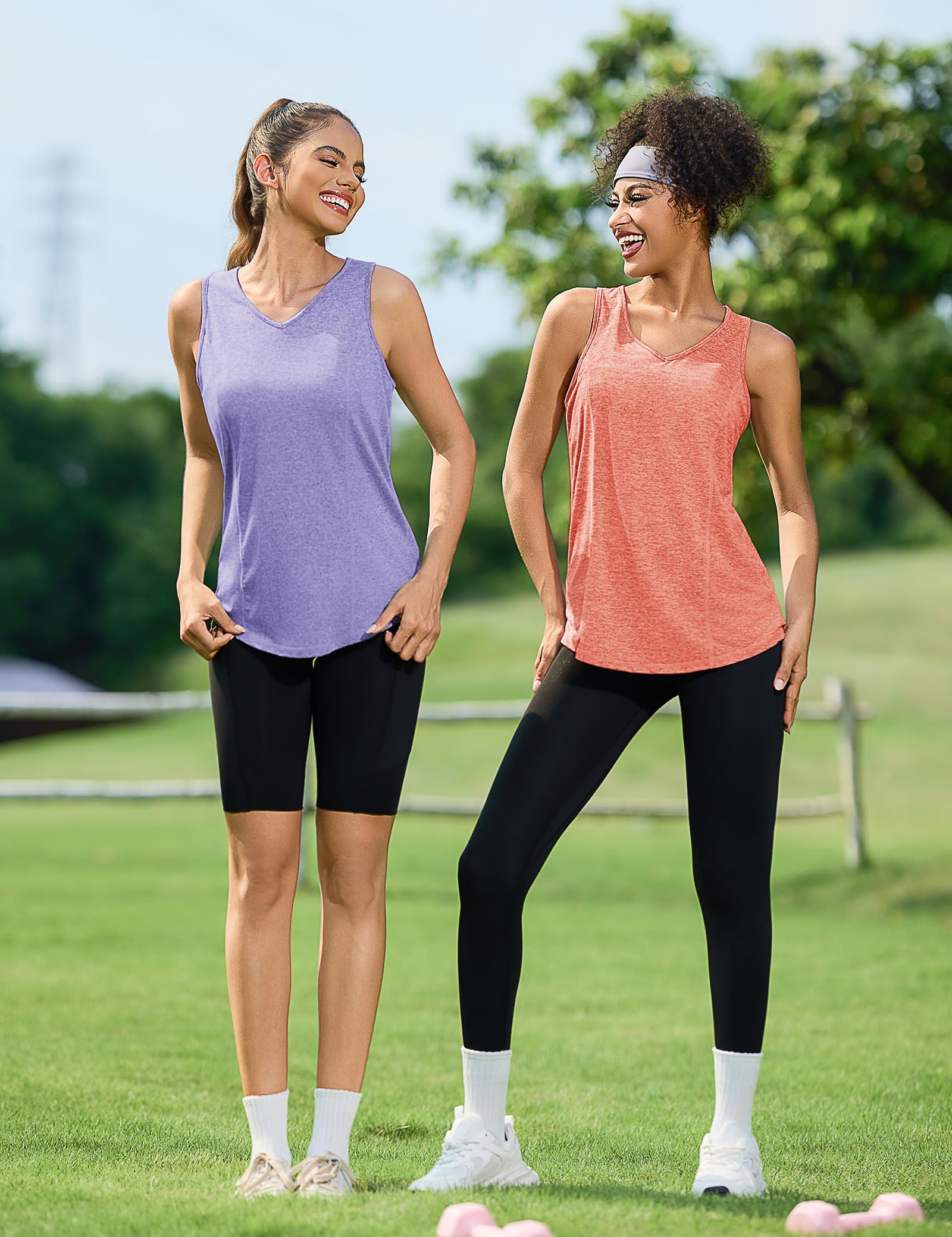 Gyabnw Camiseta Sin Mangas para Mujer Espalda de Malla Secado Rápido Chaleco Deportivo Fitness Yoga Correr Camisetas Tirantes para Entrenamiento Tops Ligero y Transpirable