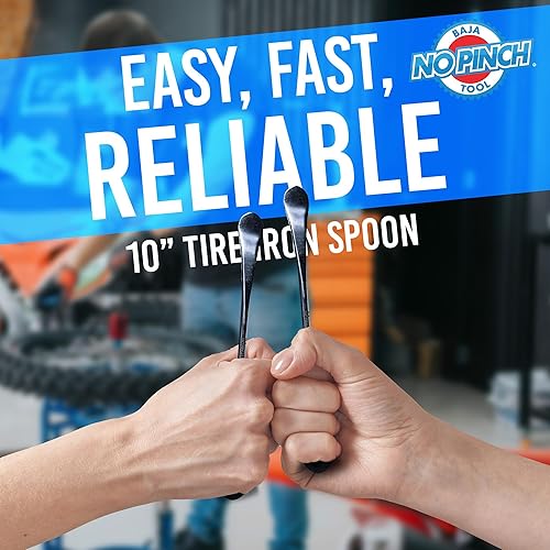 Miniatura 6 de BAJA NO PINCH Cuchara de hierro para neumáticos, herramienta de cuchara para motocross, palanca cambiadora de neumáticos de enduro y motocross, kit
