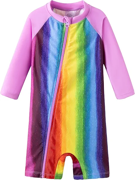 UMELOK Baby Girl Swimsuit Infant Rash Guard Swimwear UPF 50+ Sun Protection Bathing Suit
