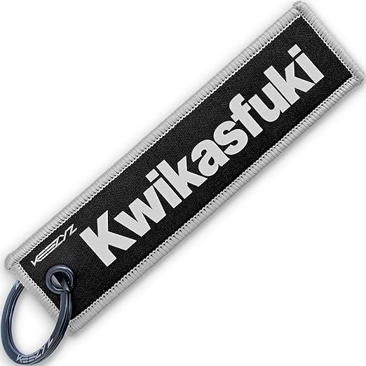 May❣️ KEEZYZ Kwikasfuki Keychain | Funny Key Tag For Kawasaki Motorcycle