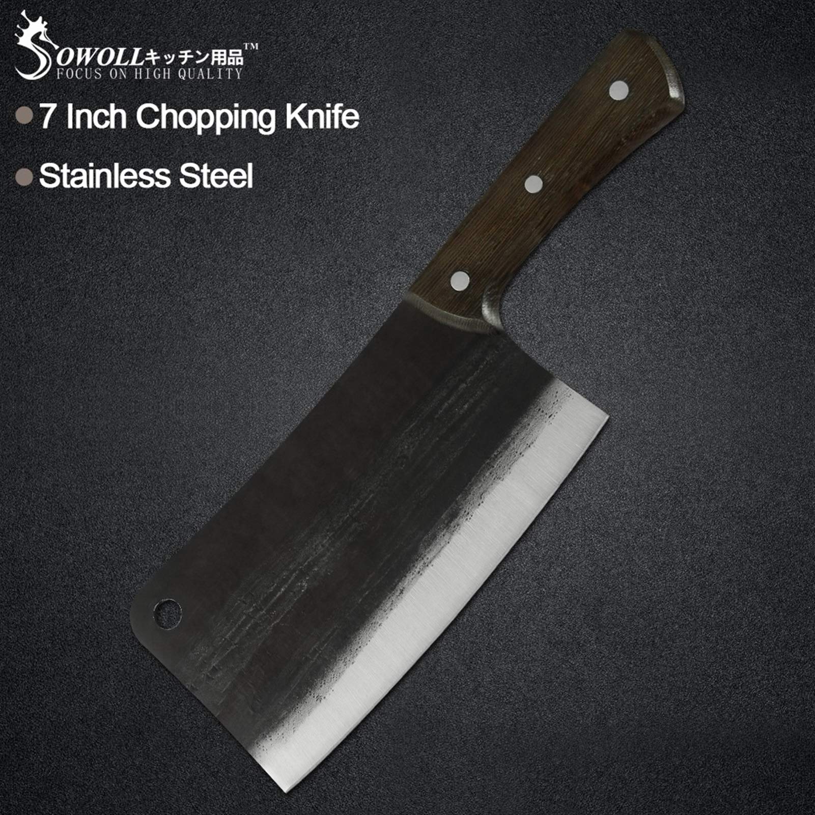 7'' 8'' Kitchen Cleaver Chopper Knife Chinese Style Handmade