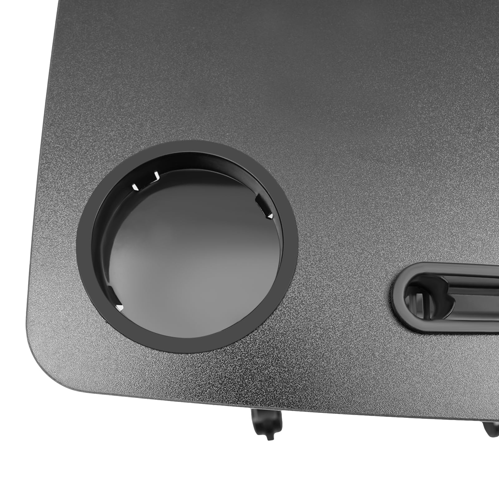 Bitodd Mobile Standing Desk Adjustable Height Portable Stand Up Desk with Wheels Wide Tabletop Computer Desk Small Standing — view 5