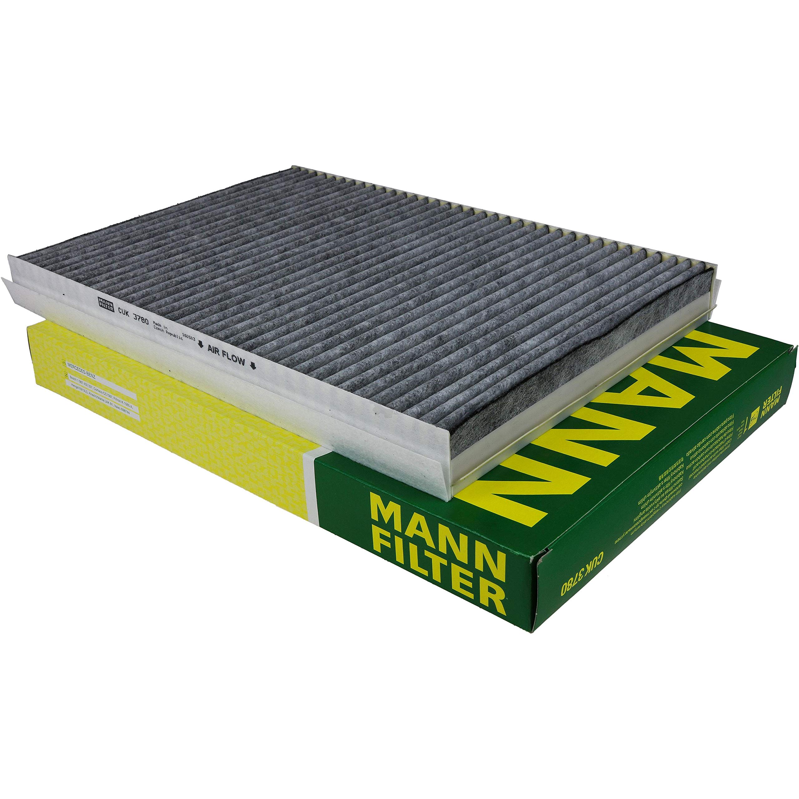 Paquete de inspección Kit de mantenimiento de filtros con filtro de aceite HU 615/3 x, filtro de aire C 11 120, filtro de combustible WK 842/18, filtro de habitáculo CUK 3780, tornillo de