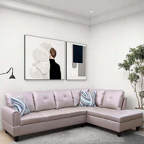 Miniatura 14 de Sofá modular en forma de L, sofá modular con diván, modernos sofás modulares, muebles para sala de estar, apartamento, oficina, dormitorio, color