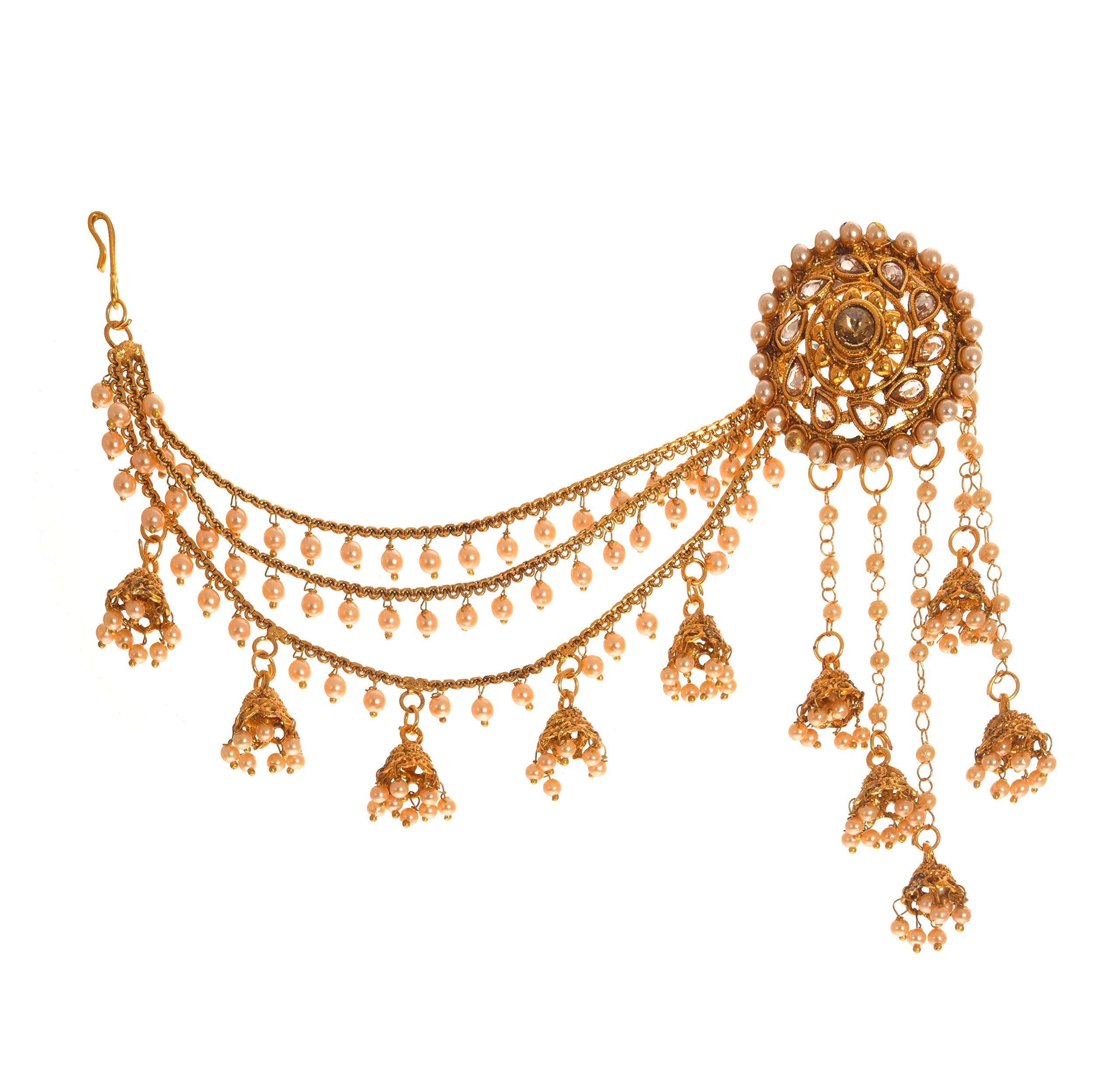 Handicraft Kottage Gold Plated Jhumki Earrings for Women (Golden) (HK_Bahubali Earrings_109) (B07R15FVHM) Amazon Price History, Amazon Price Tracker