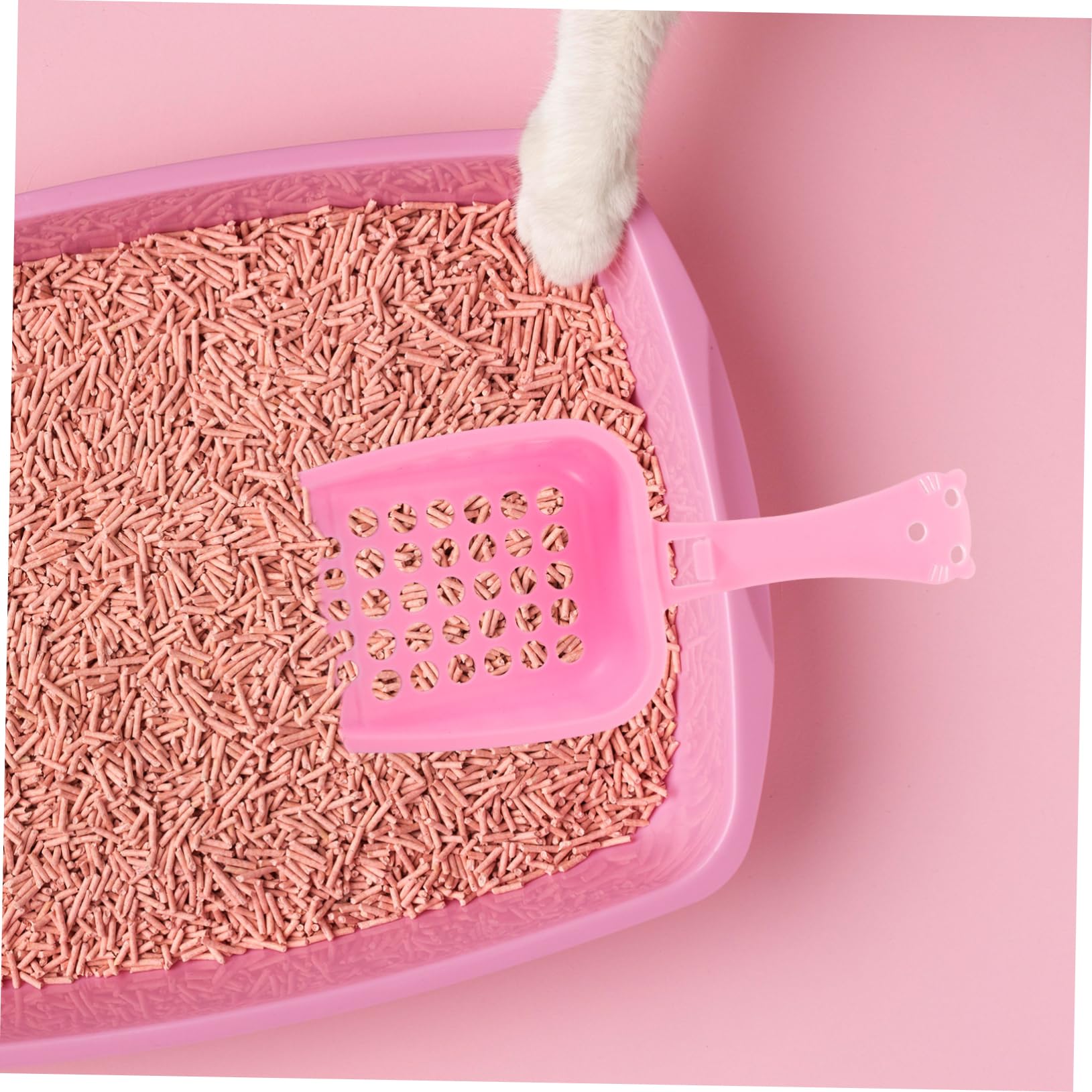BESPORTBLE 1 Set Pink Cat Sand Scoop Plastic Cat Litter Scoop Cat Litter Shovel Scoop