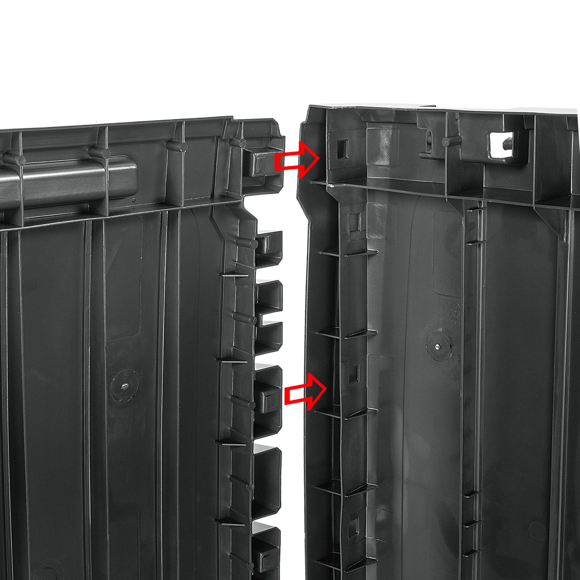 KADAX Skrzynia ogrodowa 310 l, 119x48x60 cm, antracyt, odporna na pogodę, na poduszki, zabawki i podkładki na siedziska, porządek na tarasie i w ogrodzie