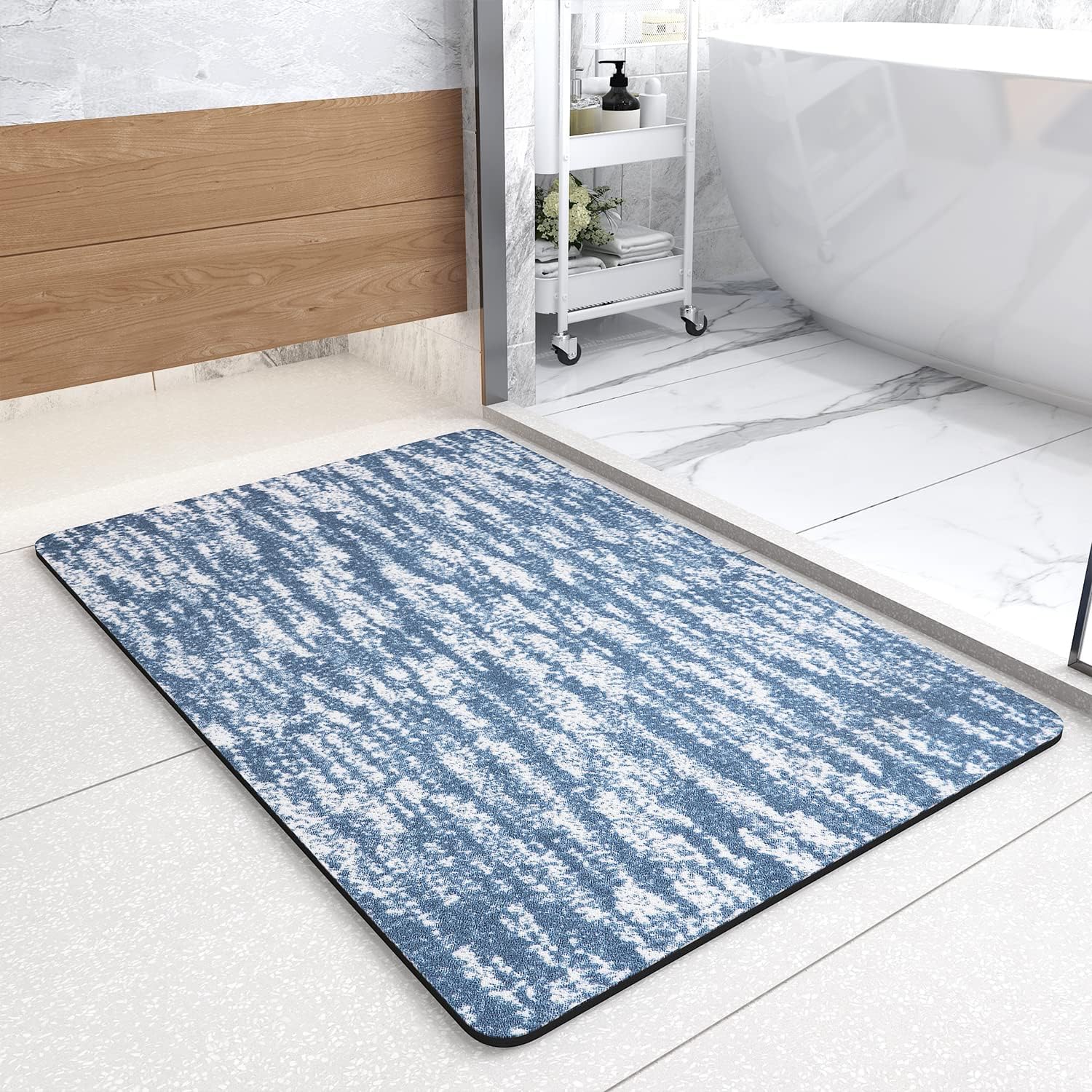 MontVoo Bath Mat Rug NonSlip Quick Absorbent Thin Bathroom