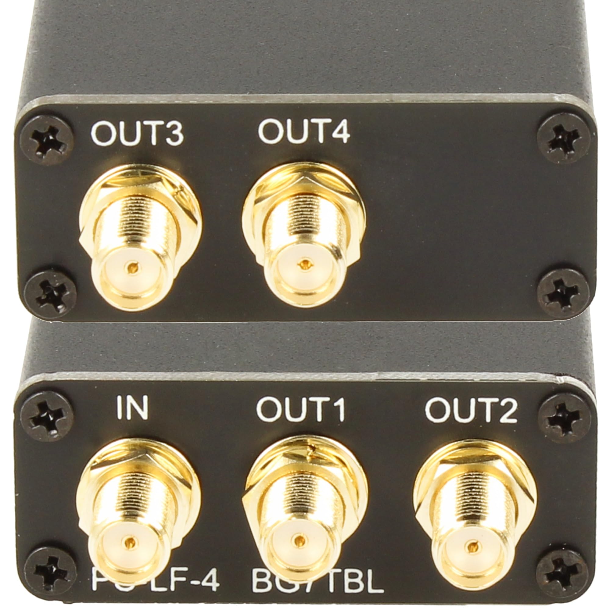 Répartiteur Antenne HF 1 IN 4 Sorties SMA 10 KHz-1.5 GHz 50 Ohm - Pour Récepteurs SDR SWL Avec 2 Câbles - 6