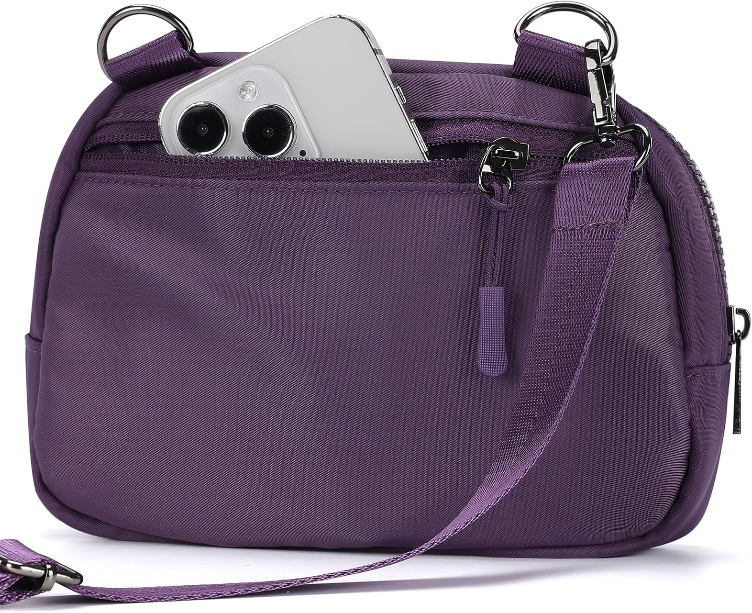 MAXTOP Small Nylon Crossbody Bags for Women Unisex Belt Bag Fanny Pack with Adjustable Strap for Traveling Shopping - Image 3