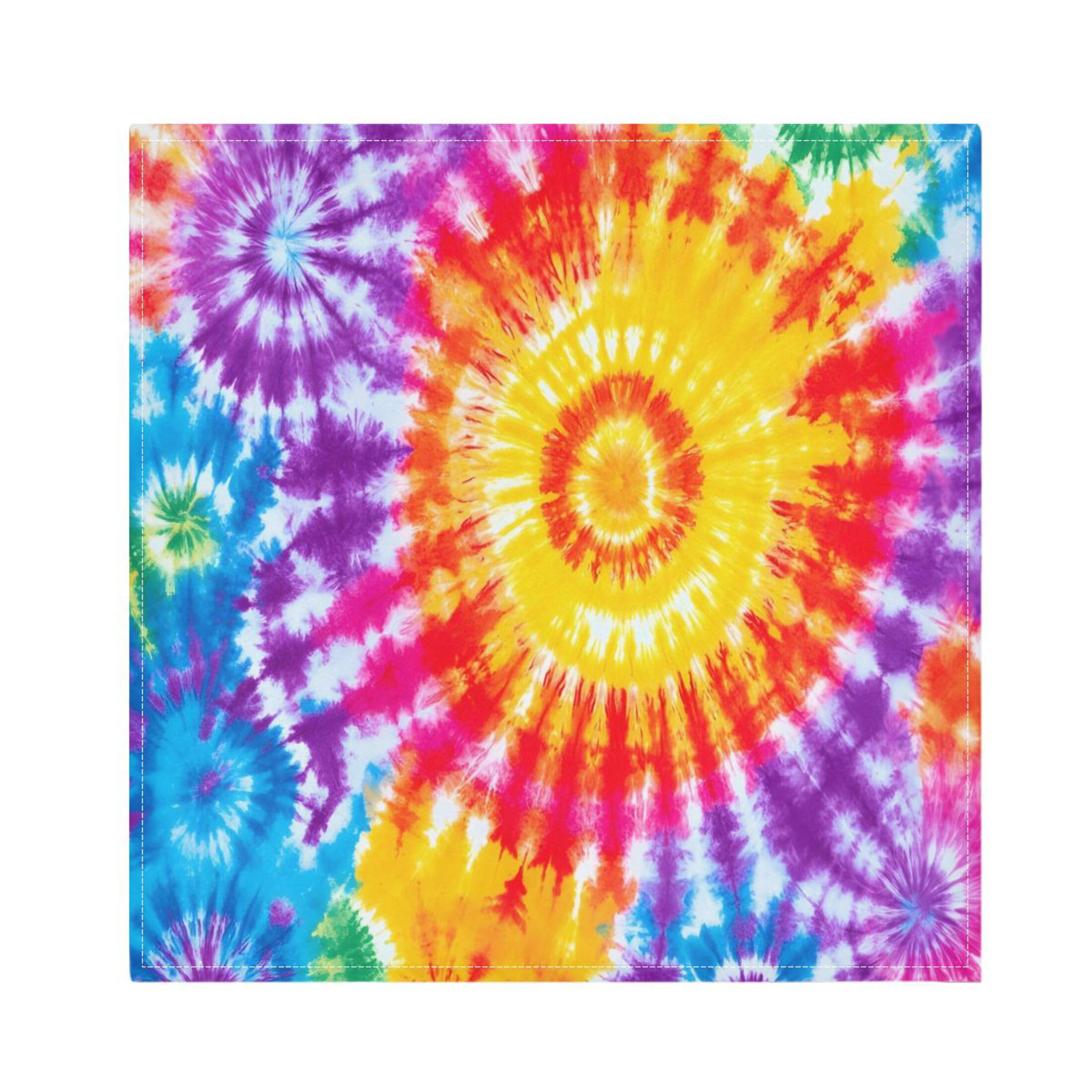 Fuauuyl Cloth Napkins Set of 6 Tie Dye Dinner Napkins 20x20 in, Washable & Reusable Fabric Table Napkin for Dining Parties Holiday, Eco-Friendly