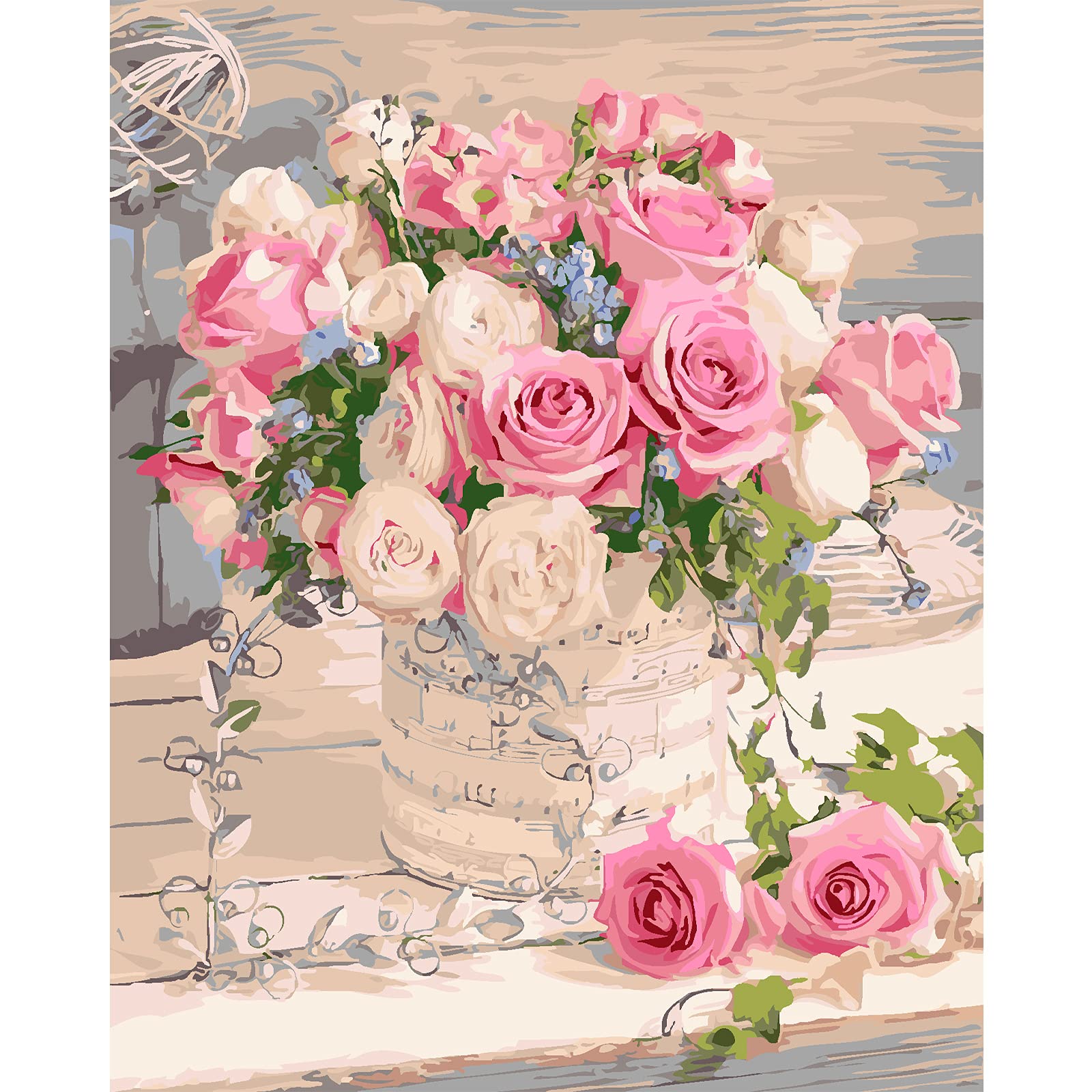 1 x RAW Customer Returns AkiiGer Painting by Numbers Adult Beginners