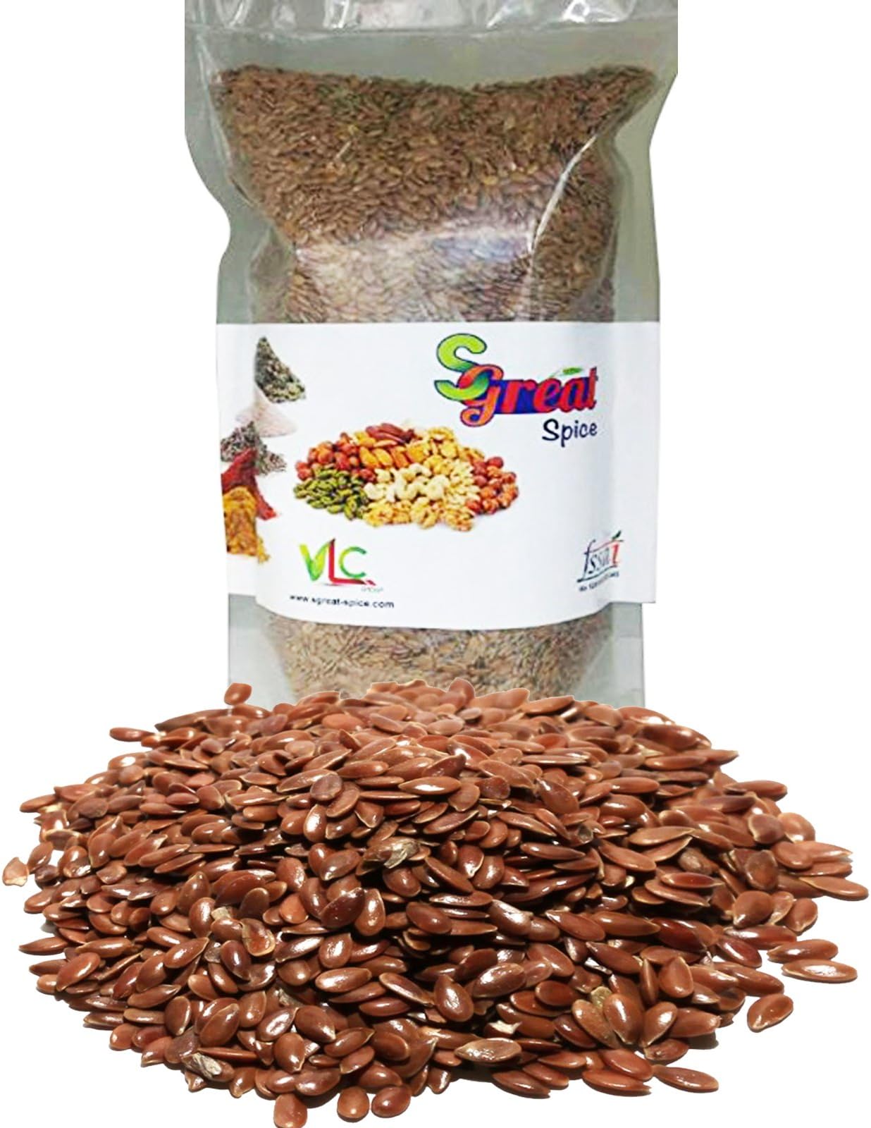 Sgreat Spice Raw Flax Seeds (2 Kg)