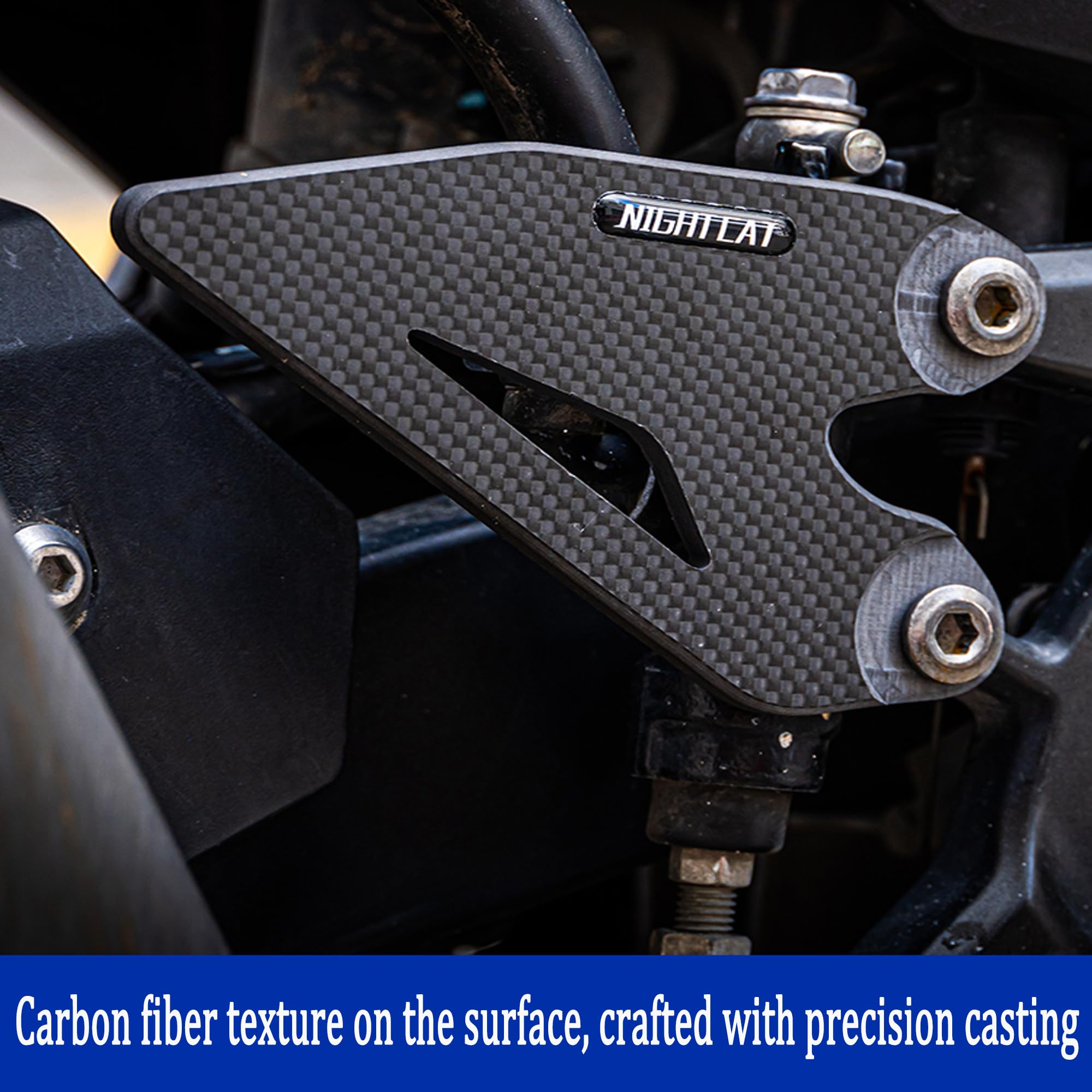 Amazon.com: NIGHT CAT Carbon Fiber Heel Guard Rearset Foot Mount