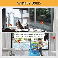 Vista 6 de PBHEPJ Barra de seguridad para puerta corredera, barra de seguridad ajustable de 18.5 a 51 pulgadas para puerta de patio con puntas de goma, barra