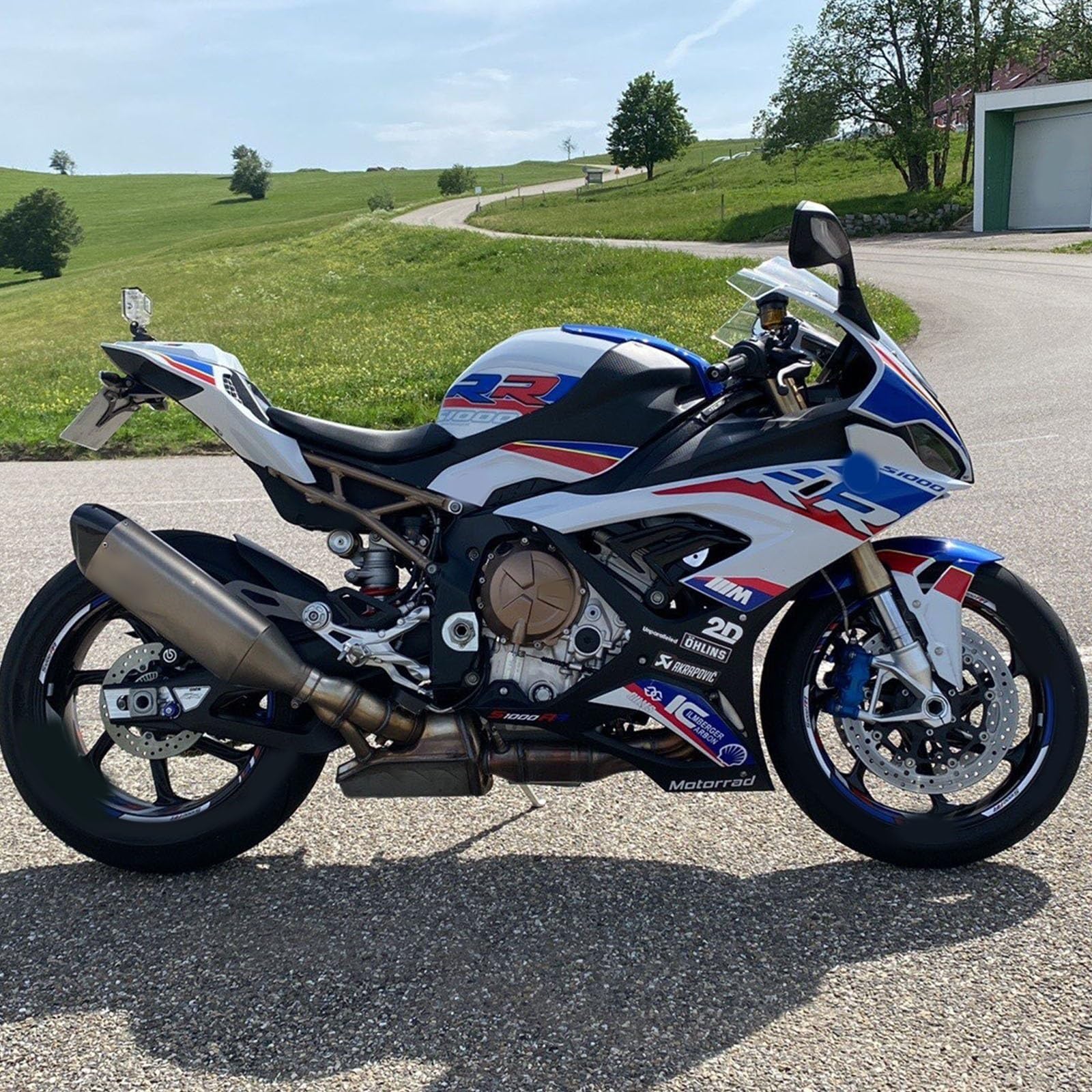 WITHWE Aufkleber Für BMW S1000RR 2019 2020 2021 2022 S1000rr Motorrad-Körperaufkleber, Reflektierender, Wasserdichter Aufkleber, Verkleidungszubehör (Color : A)