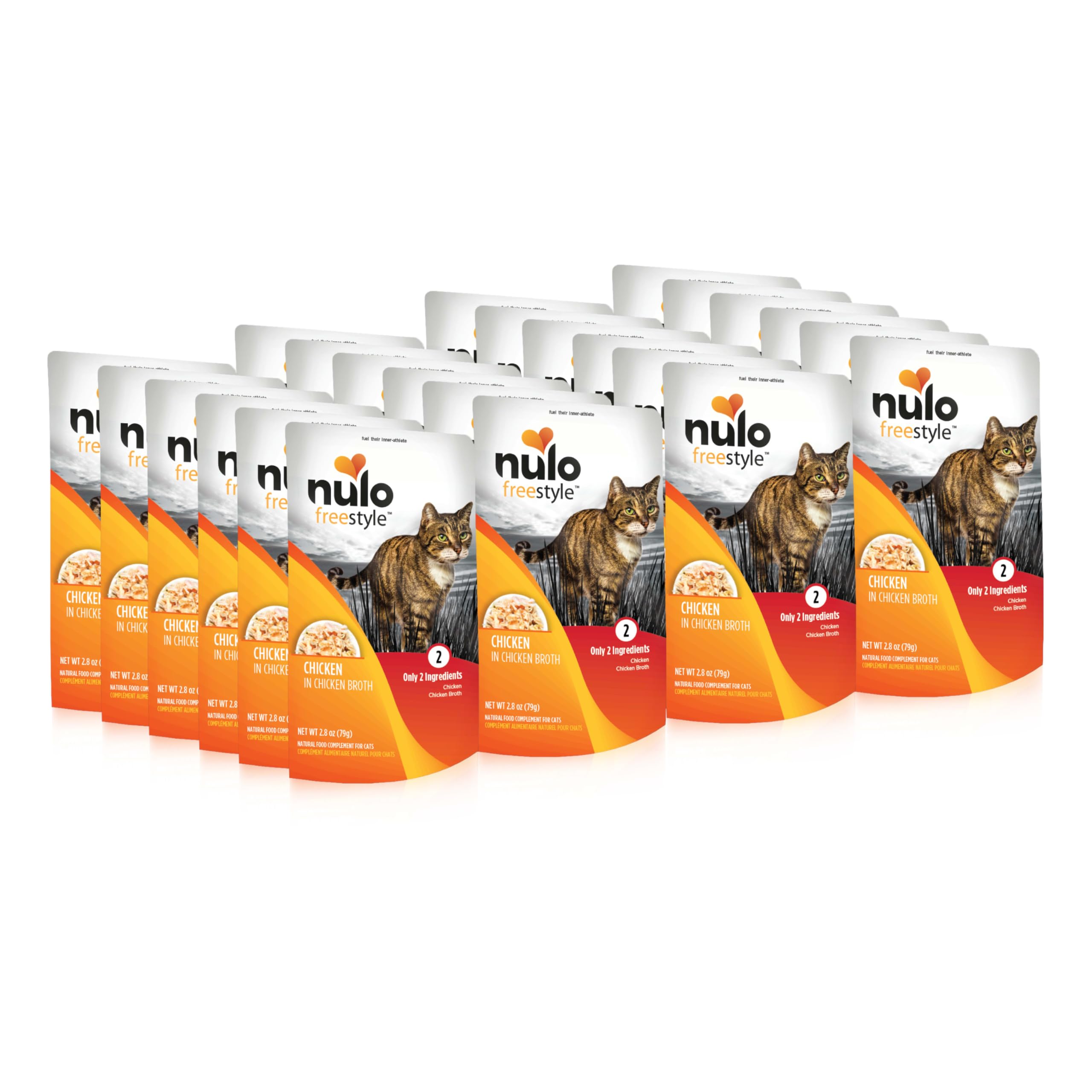 Freestyle Cat & Kitten Wet Cat Food Pouch, Premium All Natural Grain-Free Soft Cat Food Topper with Amino Acids for Heart Health and High Animal-Based Protein