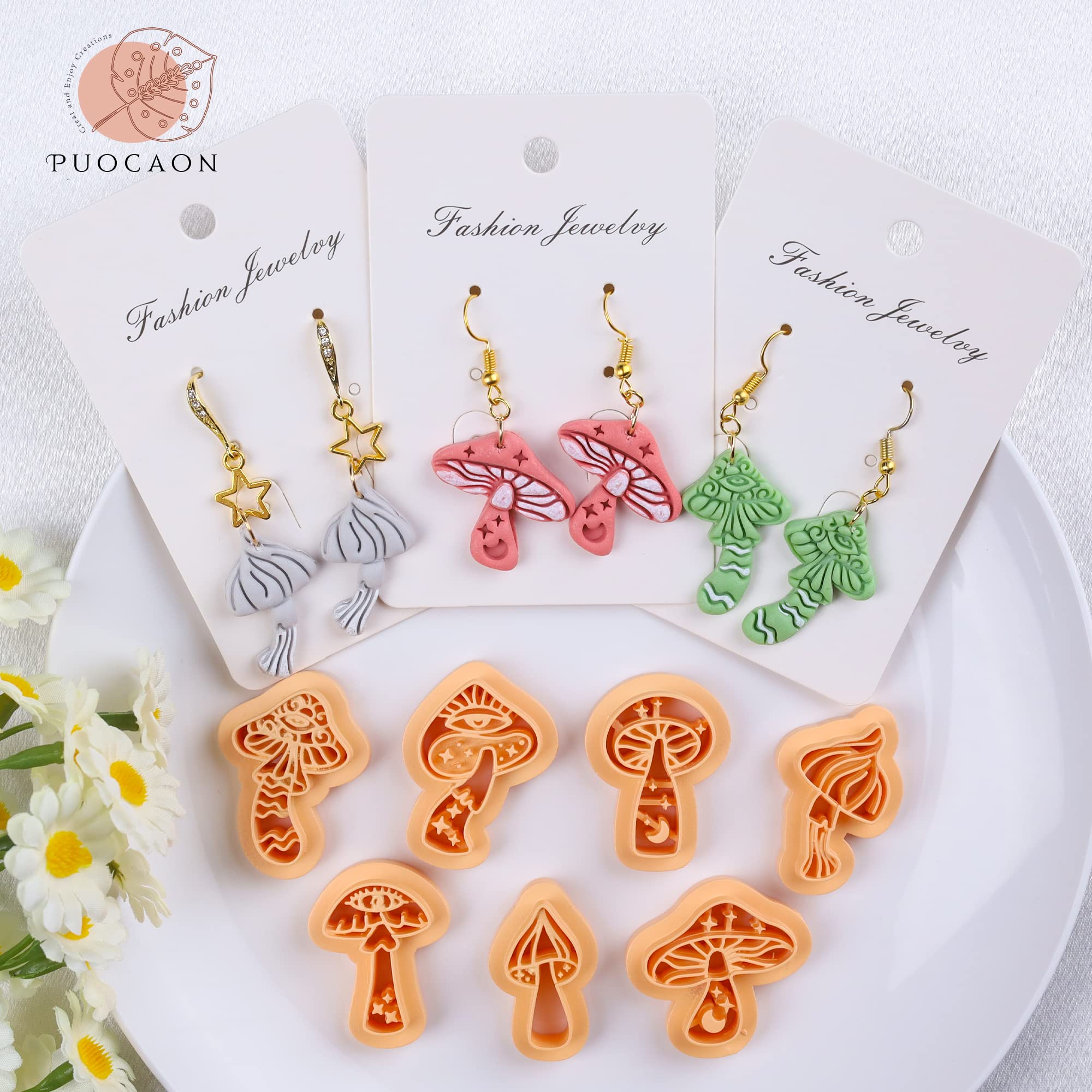 Puocaon Polymer-Ton Ausstechformen – 8-teiliges Set Mit Raumschiff-Motiven Für Schmuck