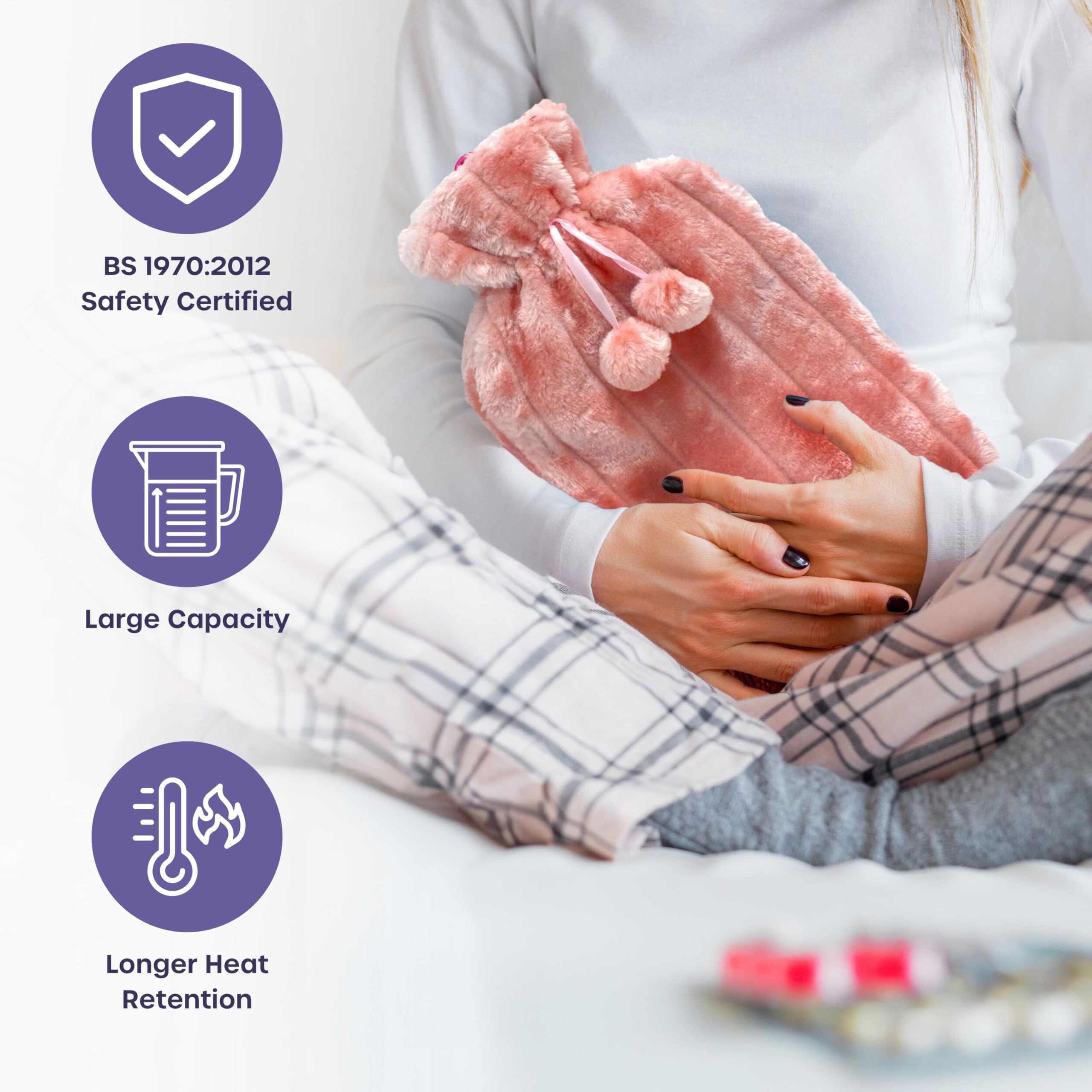 Hot Water Bottle (Pink - 3L)
