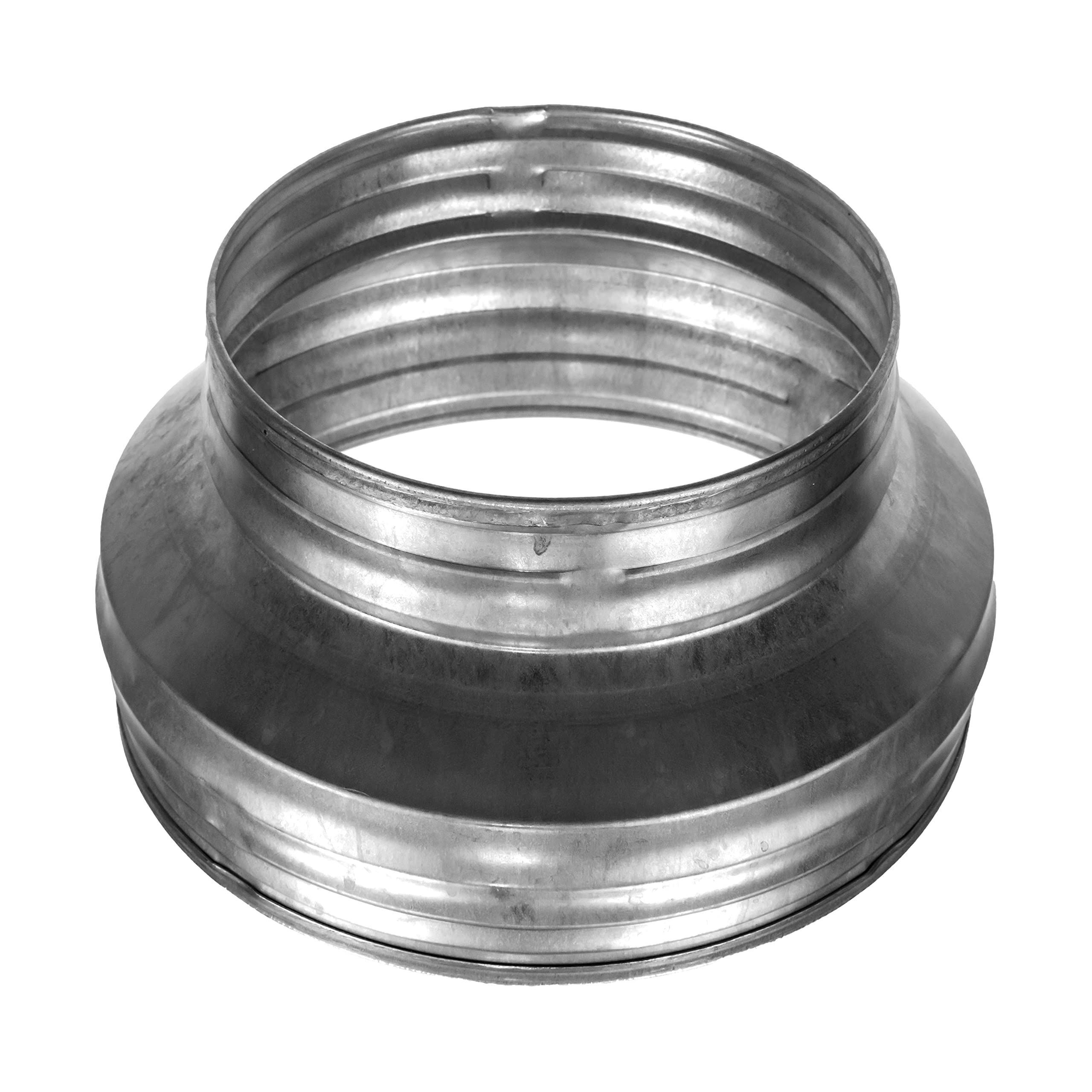 Vent Systems Adaptateur réducteur de conduit de 200 mm à 150 mm pour système CVC, systèmes de ventilation, échappements et tentes de culture (acier galvanisé, 200 à 150 mm)