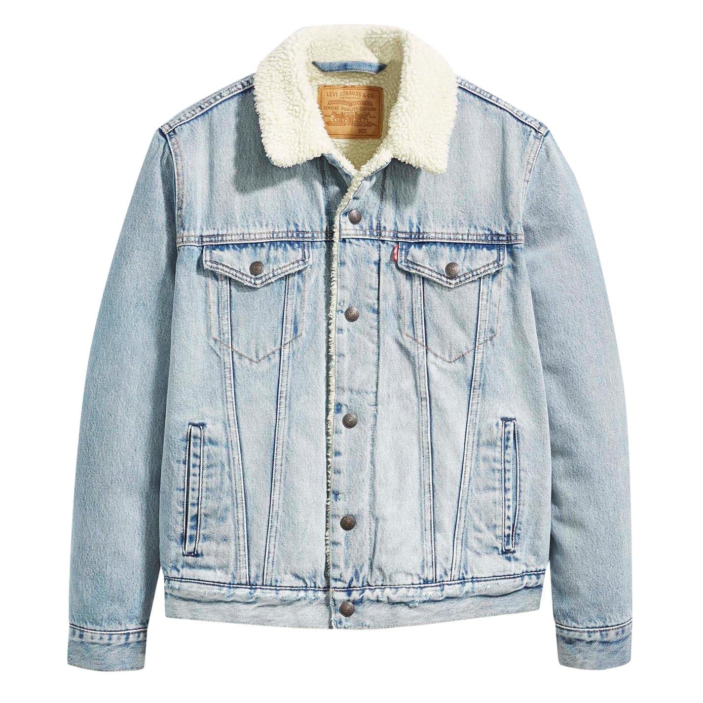 Levi's Men's Type 3 Sherpa Trucker Denim Jacket, Stonebridge, S