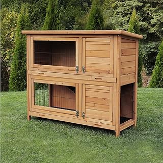 Miweba My Animal MH-20 Rabbit Hutch, XXL Double Bunk House – Rabbit Cage – Pine Wood – Multi-functional – Winter Festival – 2 Levels product image
