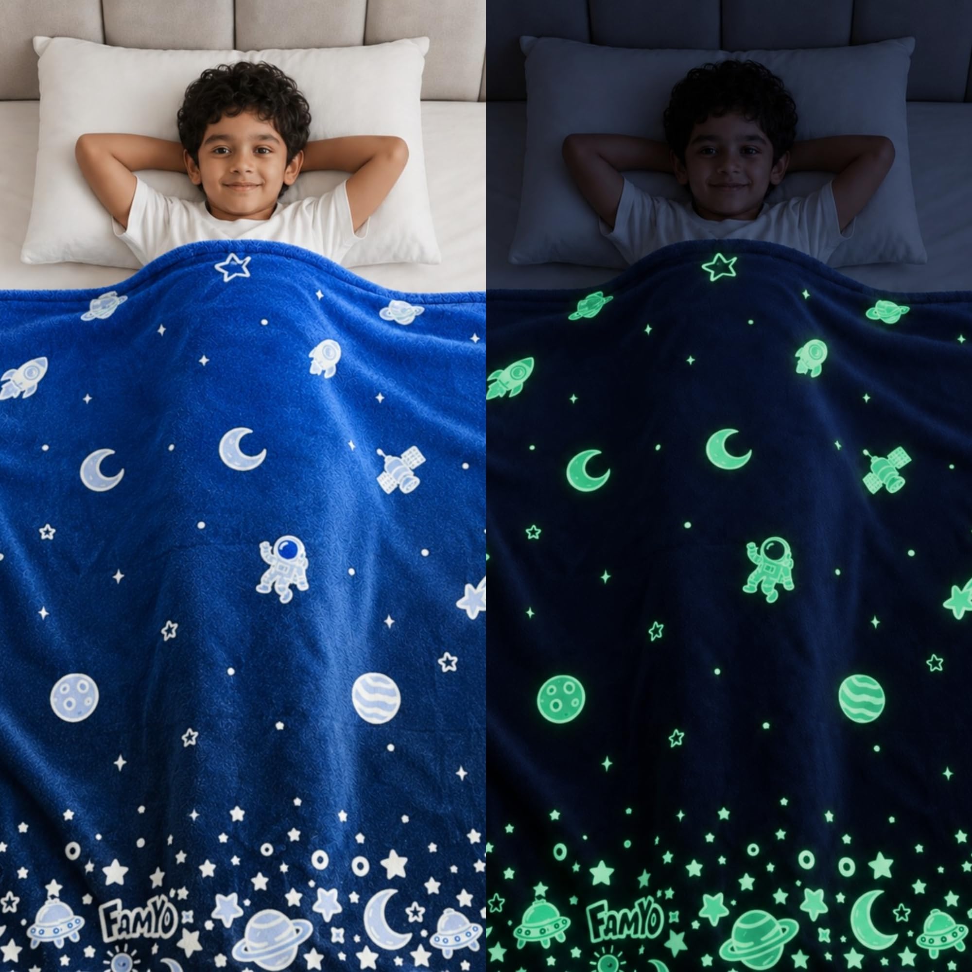 Glow in the Dark Kids Blanket - Famyo GlowMaxx -17