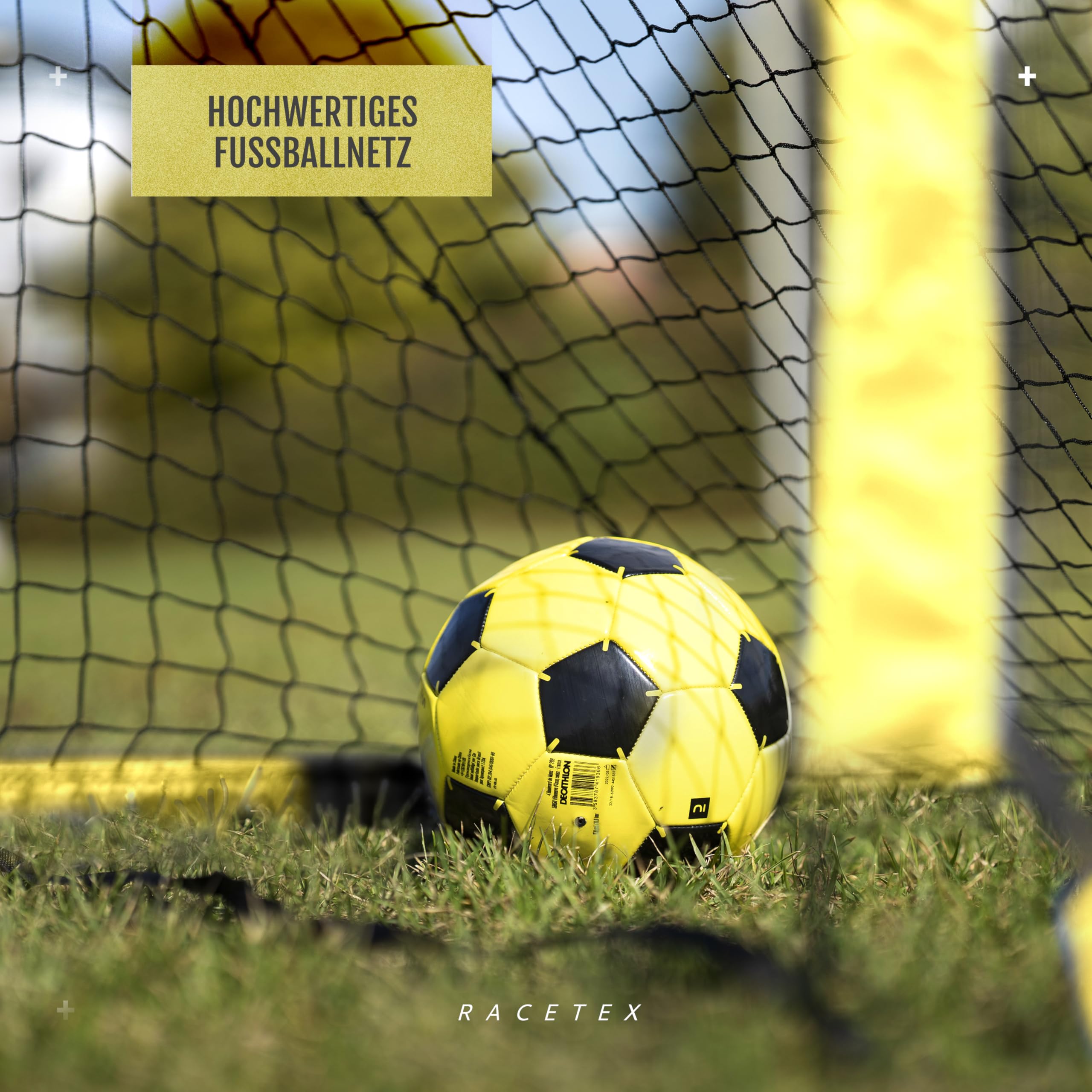 Racetex But de Foot 2-en-1 pour Enfants avec Cible de tir – Cage de Foot Enfant pour destinés au Jardin, Robustes et Stables grâce aux arceaux en Fibre de Verre – Montage Rapide