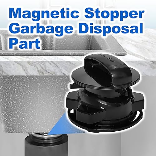 Miniatura 4 de 75257 Tapón magnético para eliminación de basura compatible con InSinkErator 75052, 74094, 74052, 74275 - Negro