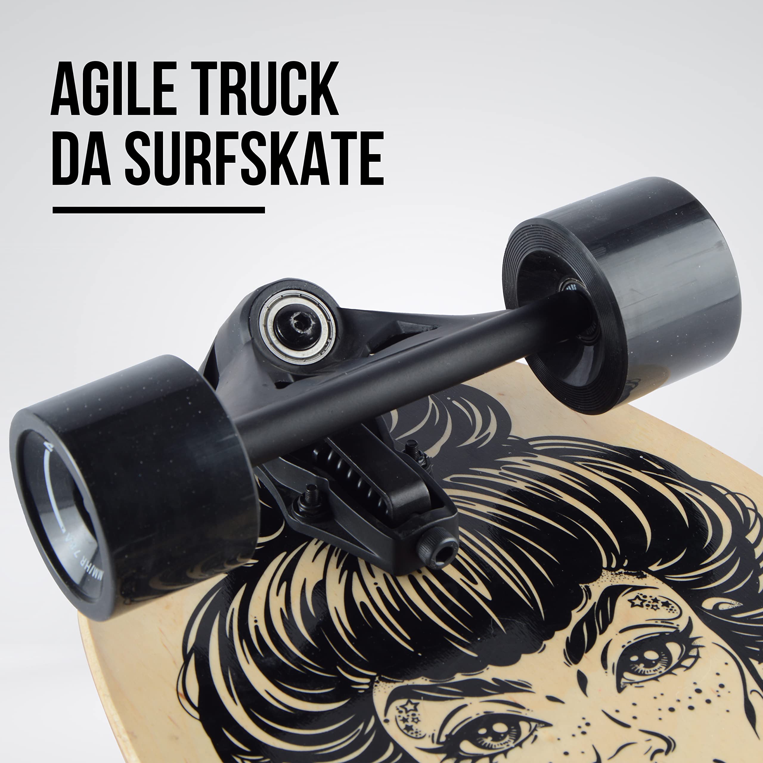 Apollo Barrel Board | Pratico Skateboard Cruiser per Pendolari | Agile e Compatto | Mini Skate da Viaggio | Skateboard per Principianti| Tavola Skateboard da Città | Per Adulti e Bambini