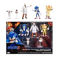 Sonic 3 Movie- Figura da 6,3 cm, confezione multipla Wave 3