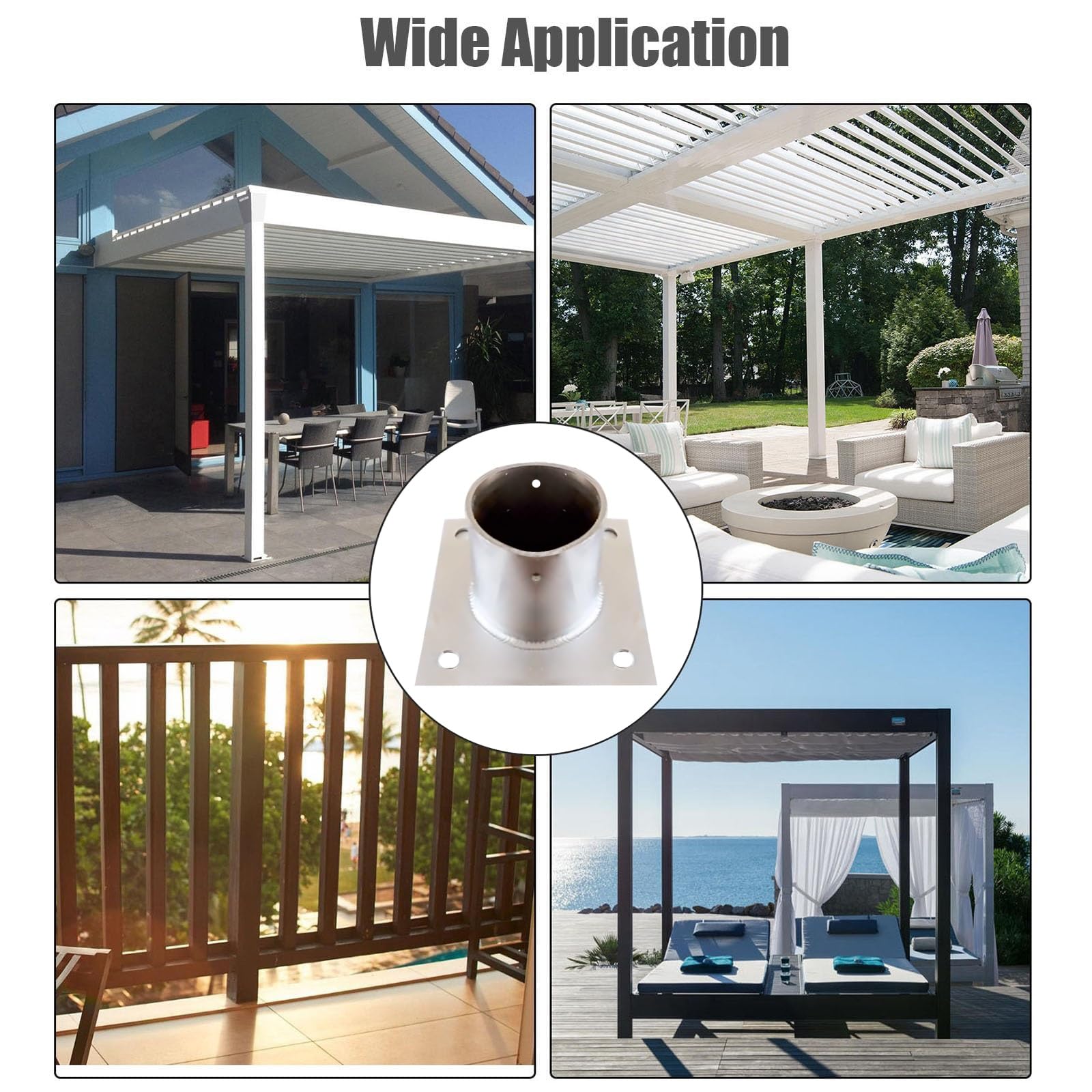 Pannelli Recinzione X7, Elemento Angolare &amp; 9 Pali Metallo 185cm X