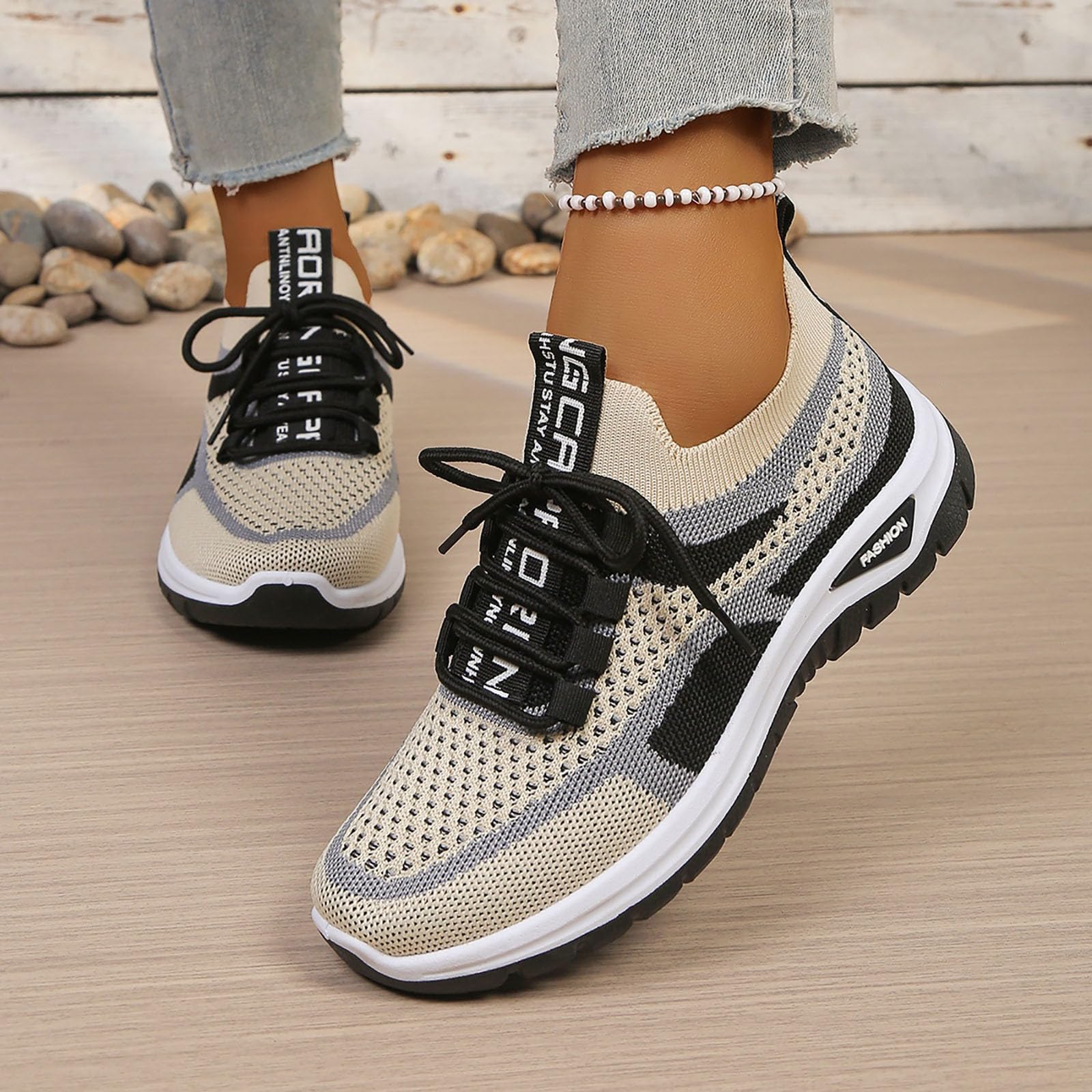Sneakers da Donna Scarpe Ginnastica Sportive Traspiranti Passeggiata Casual Scarpe Antiscivolo Donna Leggero e Traspirante