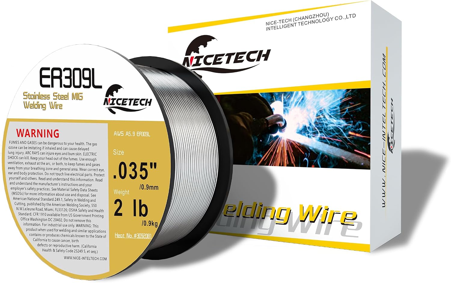 ER309L Stainless Steel MIG Welding Wire .035-Diameter, 2 Pounds Spool, Silver, Package of 1