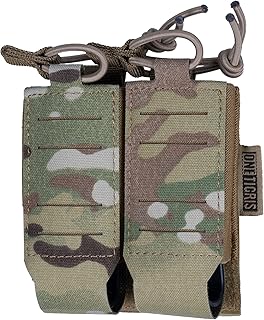 OneTigris Pistol Magazine Pouch, Double Mag Pouch with Quick Release Insert Mag Holster for Pistol, PCC, SMG