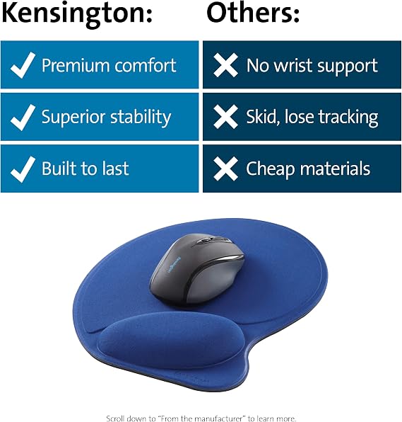 Kensington Wrist Pillow Mouse Pad